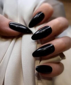 SD Press On Nails - B-Series - Plaknagels - Nagelset 20 Nagels - B49 - Zwart - Gellak - Nagellak - Lang Stiletto Nageltips - Nepnagels Met Lijm - Kunstnagels - Nail Art - Handmade - Valse Nagels - Nagelvijl - Accessoires - Lange Nagels - Zwarte Nagel -Nagelbenodigdheden 1006x1200 2