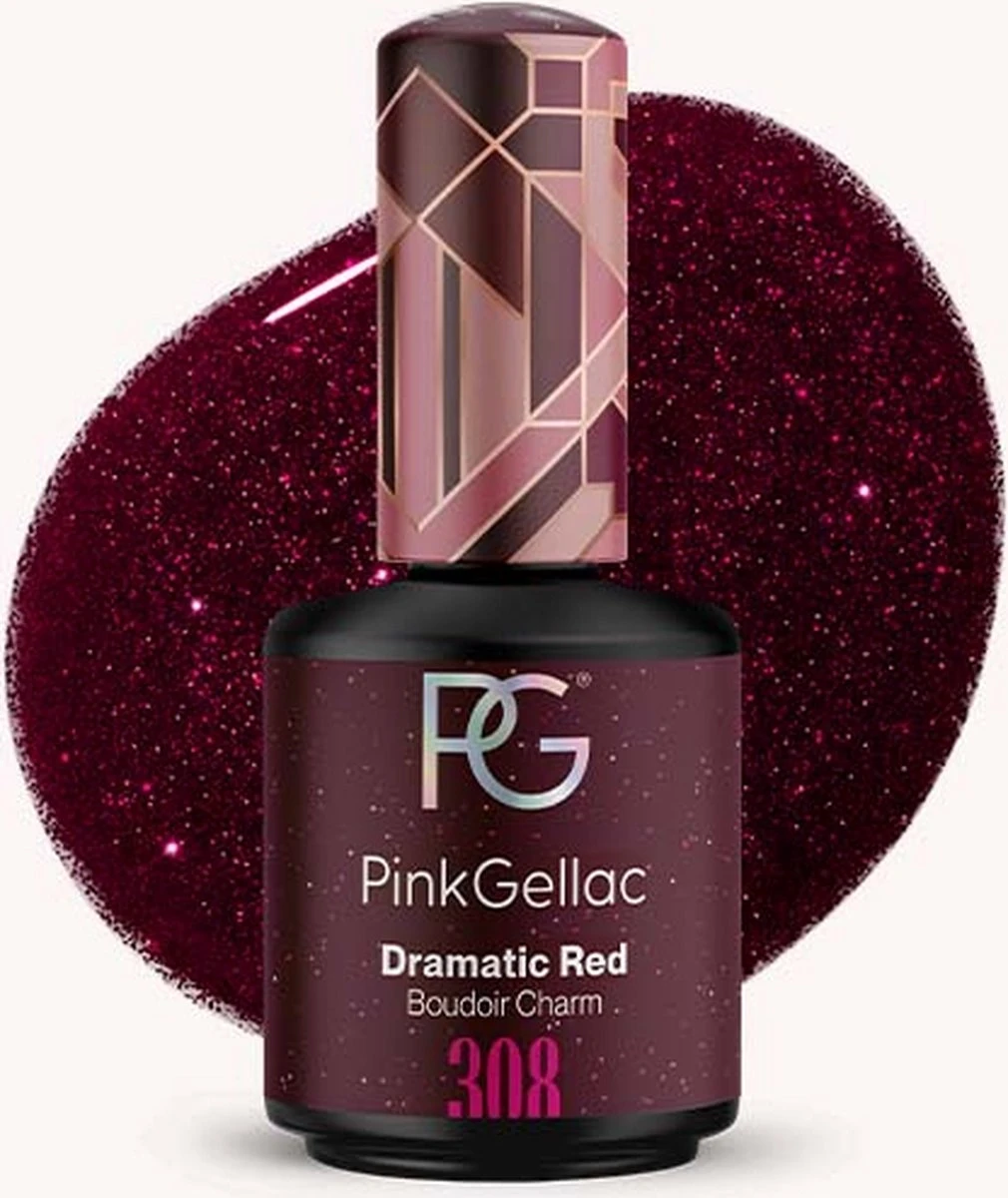 Pink Gellac - Dramatic Red - Gellak - Vegan - Rood - Shimmer Finish - 15 ml Pink Gellac - Dramatic Red - Gellak - Vegan - Rood - Shimmer Finish - 15 Ml -Nagelbenodigdheden 1010x1200 2