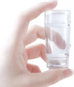 Merkloos Jinius ® - Nagelstempel Doorzichtig - Dubbele Siliconen Gel Stamper - French Manicure Tip Stempel - Nagelstempel Met Schraper - Nail Art Jelly Stamp - Nagel Stempel Kussen -Nagelbenodigdheden 1023x1200