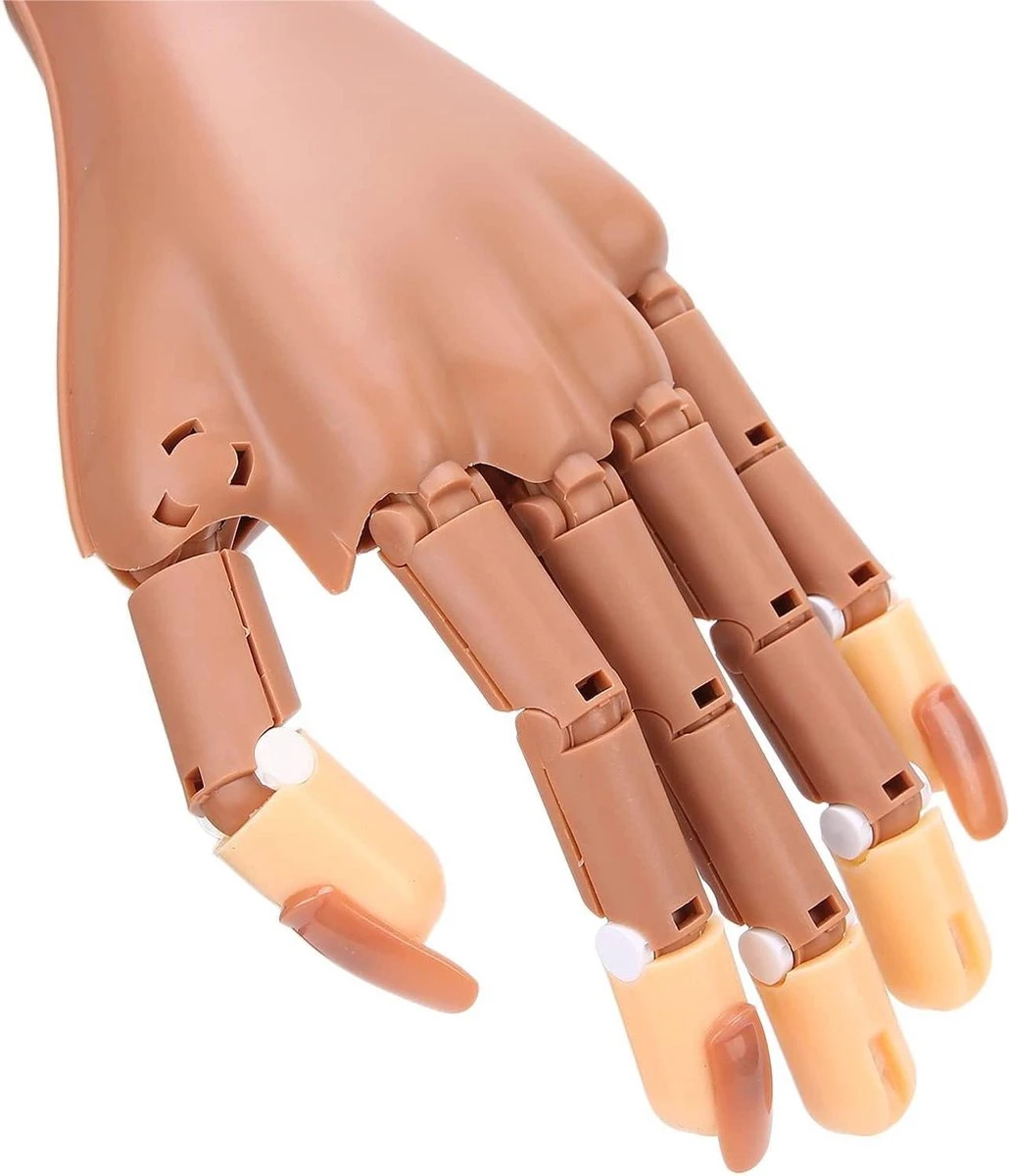 Oefenhand voor nagels - 100 Gratis Oefennagels - Nailtrainer - Nailart - Nagelstyliste Merkloos Oefenhand Voor Nagels - 100 Gratis Oefennagels - Nailtrainer - Nailart - Nagelstyliste -Nagelbenodigdheden