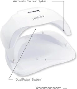Promed UVL-54 , Allround UV / LED Lamp Voor Nagels, Incl. Infrarood Sensor En Timer. Met High-Definition-LED's, Voorzien Van ' Anti-Heat-Funktion ' / ' Painless Function'' En Dual Power Systeem. -Nagelbenodigdheden 1037x1200