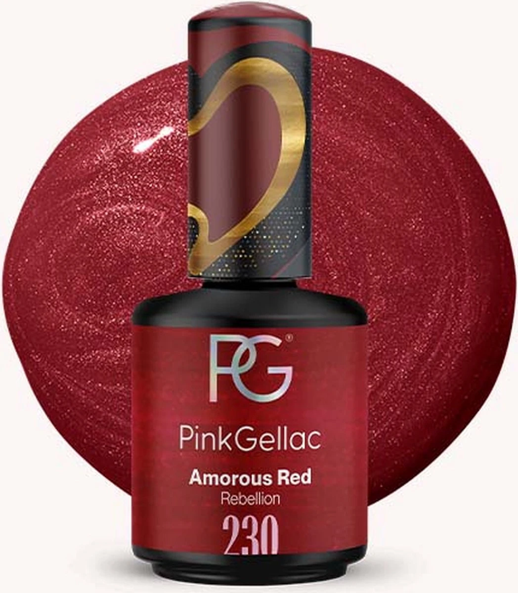Pink Gellac - Amorous Red - Gellak - Vegan - Rood - Shimmer Finish - 15 ml Pink Gellac - Amorous Red - Gellak - Vegan - Rood - Shimmer Finish - 15 Ml -Nagelbenodigdheden 1048x1200 1