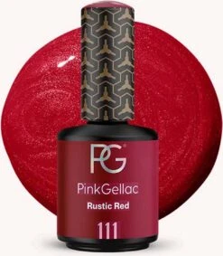 Pink Gellac - Rustic Red - Gellak - Vegan - Rood - Parel Finish - 15 Ml