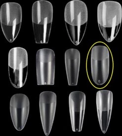 Royala 108 - Oval Long Binnen En Buiten Full Frosted - Full Cover - Nageltips - Nepnagels - Plaknagels - In Assortimentsbox - 120 Stuks 12 Maten - Voor Gellak Acrylnagellak En PolyGel Nagels - Royala Frosted Tips Line -Nagelbenodigdheden 1075x1200 1