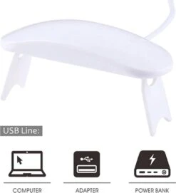 WiseGoods - Premium Nagel LED Lamp Gelnagels - Nagellak Droger - Gellak - 6W - Wit -Nagelbenodigdheden 1093x1200 4