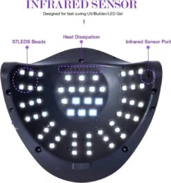 Professionele 180W LED Nageldroger Lamp - Gel Nagel Droger - 180W De Sterkste Nagellamp Op De Markt - Geschikt Voor Elke Nagel, Sneller Droger Voor Gel Polish Nail Apparatuur Automatische Sensor Nail Art Gereedschap Voor Vingernagel En Teennagel -Nagelbenodigdheden 1122x1200