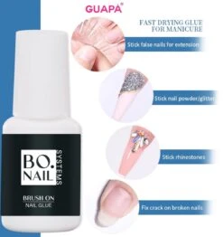 GUAPÀ® Nagellijm Voor Nagel Tips | Plaknagels | Nepnagels & Nail Art | Nagel Decoratie Lijm | Nail Glue 5ml -Nagelbenodigdheden 1131x1200 2