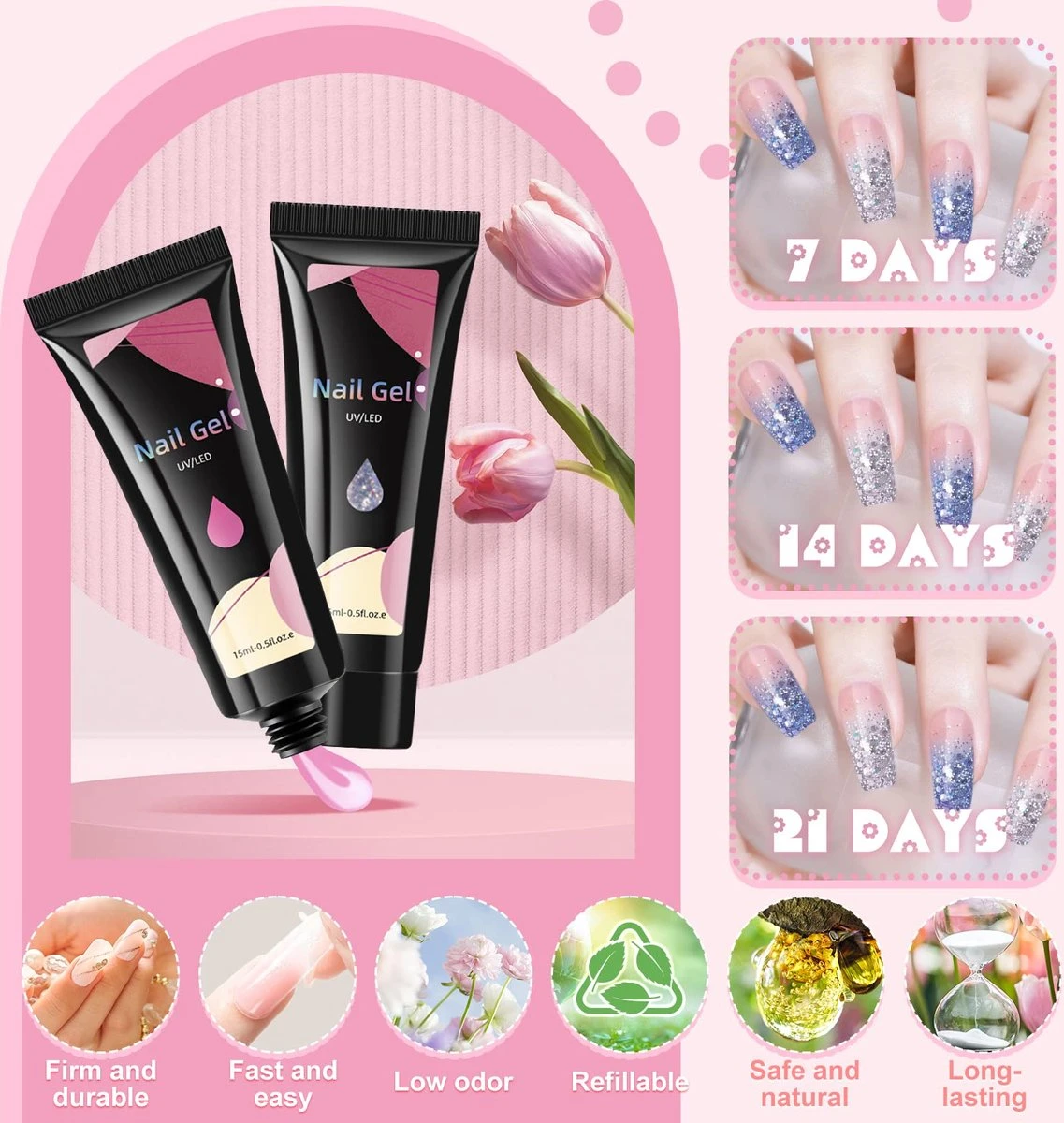 Nagels Set - 8 Kleuren - Nagels Starter Set - met toplaag, basislaag, slipoplossing, nagelverlengingsgel, gel builder - voor DIY voor beginners - beste cadeau Merkloos Nagels Set - 8 Kleuren - Nagels Starter Set - Met Toplaag, Basislaag, Slipoplossing, Nagelverlengingsgel, Gel Builder - Voor DIY Voor Beginners - Beste Cadeau -Nagelbenodigdheden 1137x1200 1