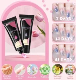 Merkloos Nagels Set - 8 Kleuren - Nagels Starter Set - Met Toplaag, Basislaag, Slipoplossing, Nagelverlengingsgel, Gel Builder - Voor DIY Voor Beginners - Beste Cadeau 3 Merkloos Nagels Set - 8 Kleuren - Nagels Starter Set - Met Toplaag, Basislaag, Slipoplossing, Nagelverlengingsgel, Gel Builder - Voor DIY Voor Beginners - Beste Cadeau -Nagelbenodigdheden 1137x1200