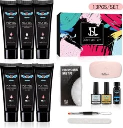 Gelnagels Set MEGA PACK + Nagel Vijl | Gellak Starterspakket | Polygel Kit | Nepnagels | Gellak Set | Nail Art Pakket | UV Gel | Manicure Set | Gel Nagellak Nagel Decoratie | UV Lamp | Starterspakket | Nail Care | Nagelstad 4 Gelnagels Set MEGA PACK + Nagel Vijl | Gellak Starterspakket | Polygel Kit | Nepnagels | Gellak Set | Nail Art Pakket | UV Gel | Manicure Set | Gel Nagellak Nagel Decoratie | UV Lamp | Starterspakket | Nail Care | Nagelstad -Nagelbenodigdheden 1149x1200 1