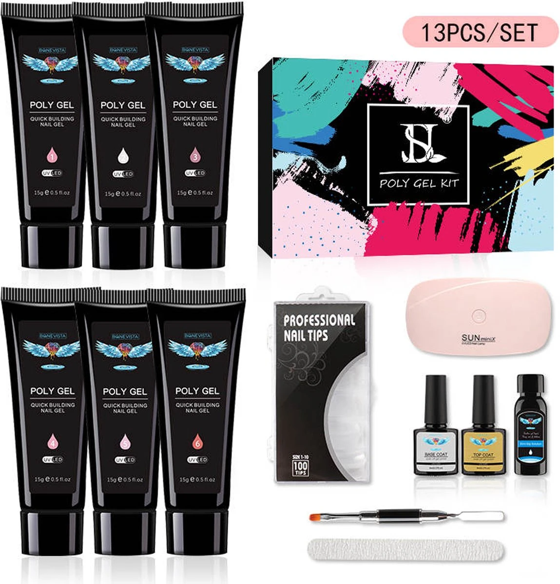 Gelnagels Set MEGA PACK + Nagel Vijl | gellak starterspakket | Polygel kit | Nepnagels | Gellak set | Nail Art Pakket | UV Gel | Manicure Set | Gel Nagellak Nagel Decoratie | UV Lamp | Starterspakket | Nail Care | Nagelstad Gelnagels Set MEGA PACK + Nagel Vijl | Gellak Starterspakket | Polygel Kit | Nepnagels | Gellak Set | Nail Art Pakket | UV Gel | Manicure Set | Gel Nagellak Nagel Decoratie | UV Lamp | Starterspakket | Nail Care | Nagelstad -Nagelbenodigdheden 1149x1200 1