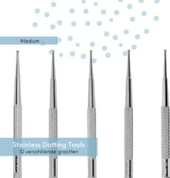 YUBBI™ 5 Delige Nail Art Dotting Tool Set - Nagellak Acryl Penselen - Dubbelzijdig - RVS - 10 Maten -Nagelbenodigdheden 1150x1200 1