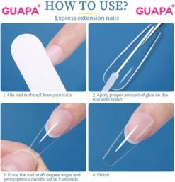 GUAPÀ® Nagellijm Voor Nagel Tips | Plaknagels | Nepnagels & Nail Art | Nagel Decoratie Lijm | Nail Glue 5ml -Nagelbenodigdheden 1152x1200 1