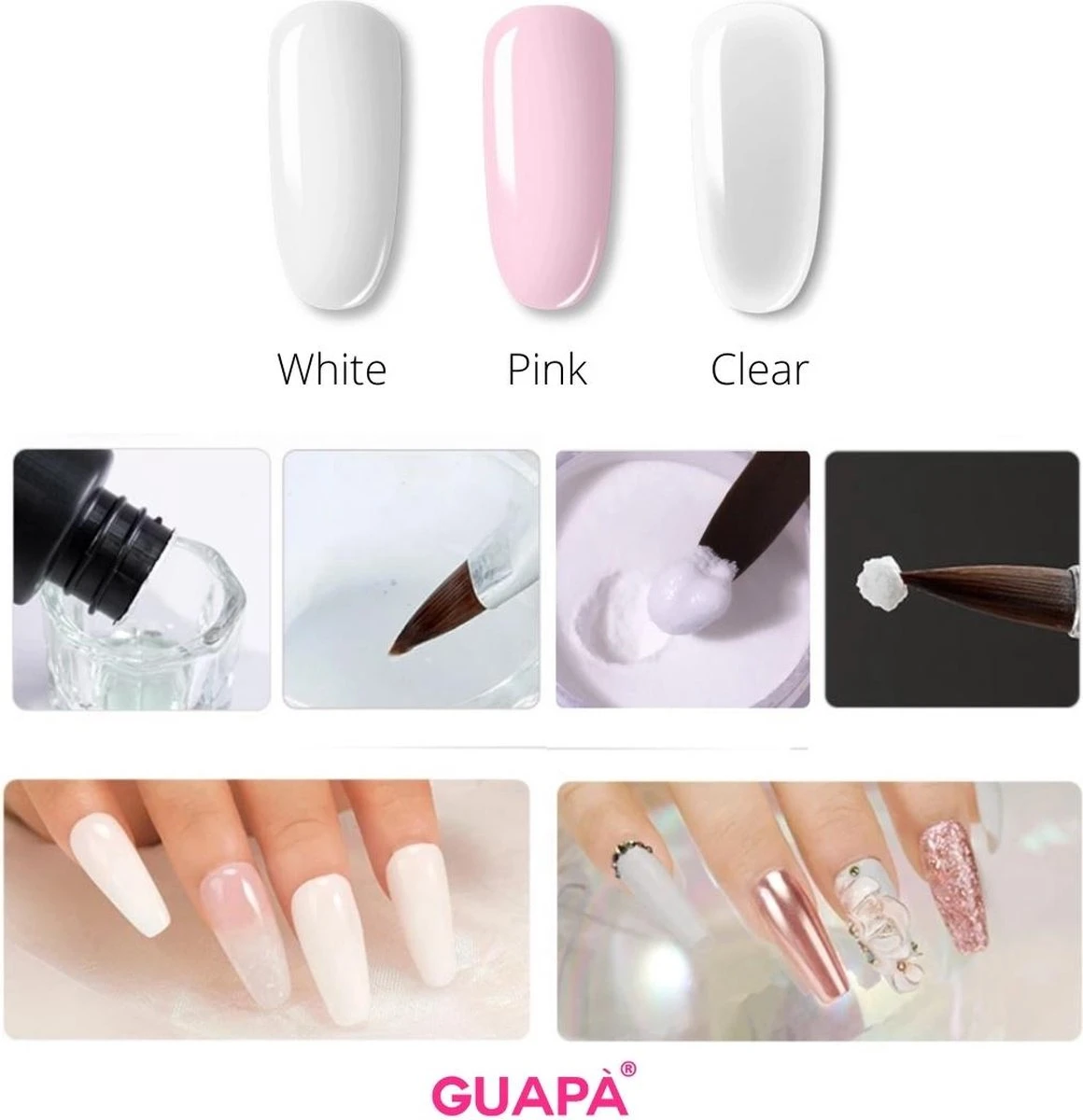 GUAPÀ® Acrylpoeder Pink | Acrylic Powder Roze | Acryl Nagels | Starterspakket | 25 gr | Professionele Kwaliteit Acryl Poeder GUAPÀ® Acrylpoeder Pink | Acrylic Powder Roze | Acryl Nagels | Starterspakket | 25 Gr | Professionele Kwaliteit Acryl Poeder -Nagelbenodigdheden 1160x1200 1