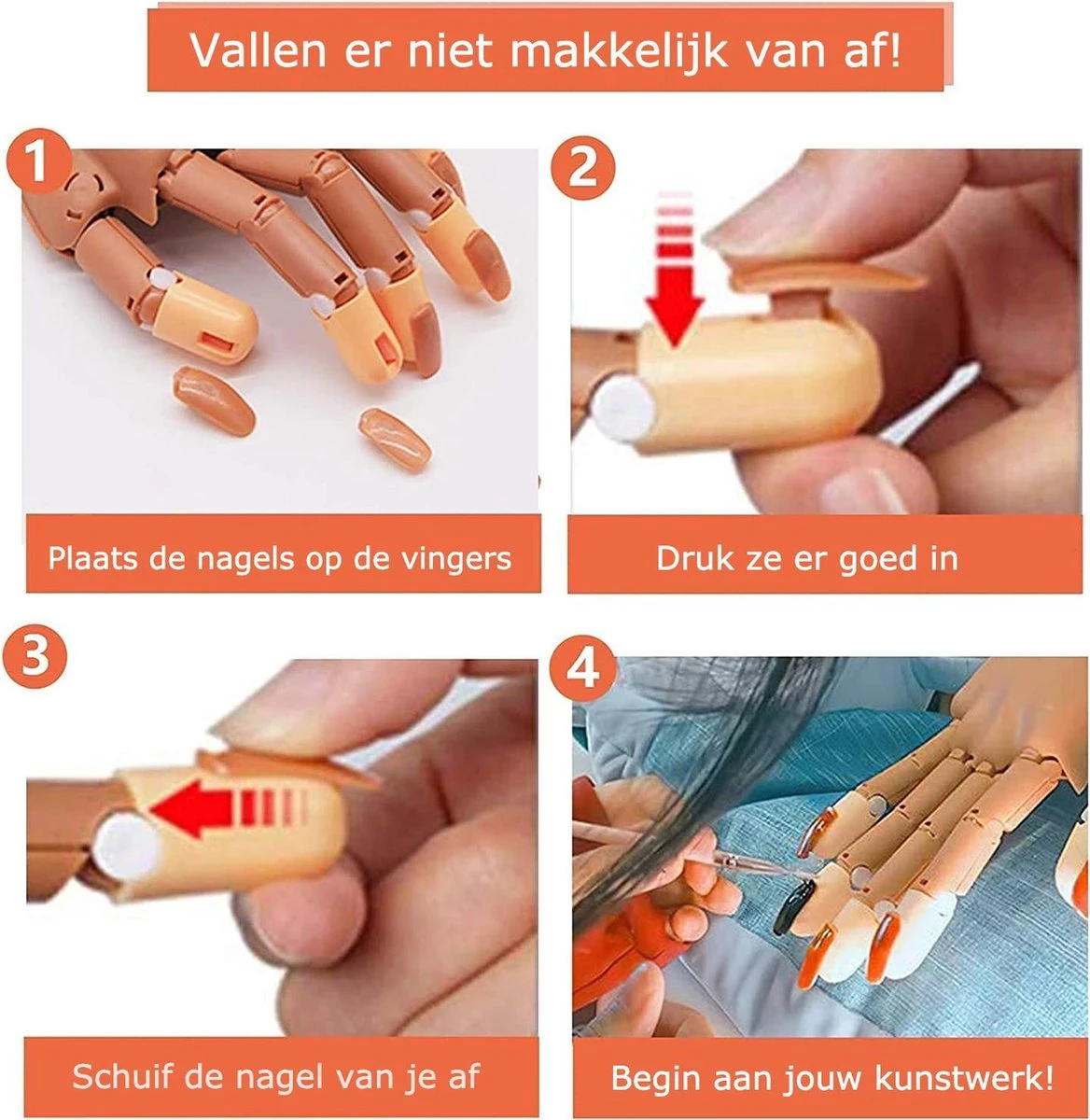 Oefenhand voor nagels - 100 Gratis Oefennagels - Nailtrainer - Nailart - Nagelstyliste Merkloos Oefenhand Voor Nagels - 100 Gratis Oefennagels - Nailtrainer - Nailart - Nagelstyliste -Nagelbenodigdheden 1168x1200 5