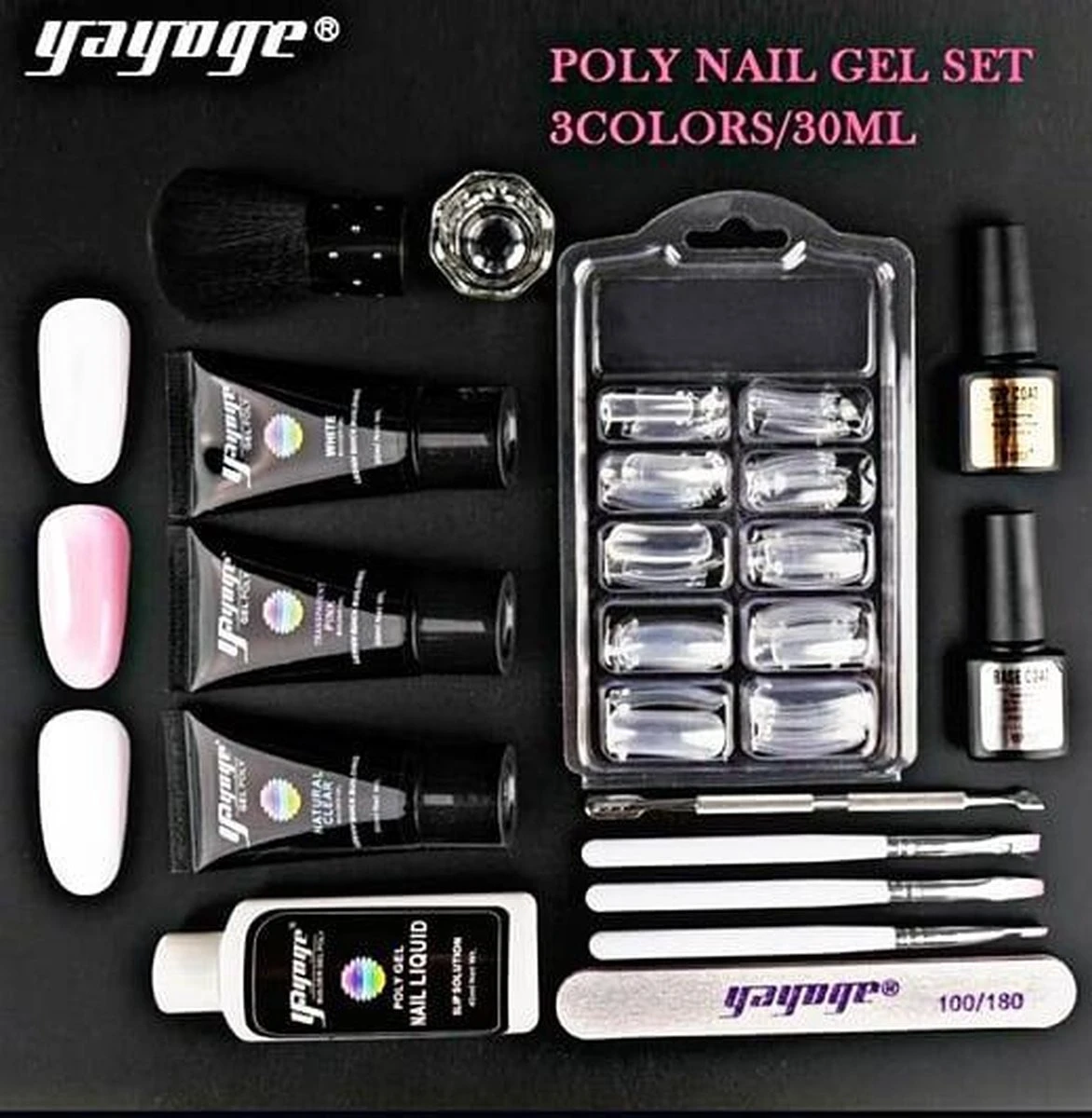 POLYGEL KIT – Polygel kit - poly gel nagels - Nagelverlenging -3 kleuren - starter kit - 15 delig - Nagelknipper - nagelvijl - Starterset voor Acrylgel - acryl POLYGEL KIT – Polygel Kit - Poly Gel Nagels - Nagelverlenging -3 Kleuren - Starter Kit - 15 Delig - Nagelknipper - Nagelvijl - Starterset Voor Acrylgel - Acryl -Nagelbenodigdheden 1172x1200 4