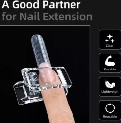 Polygel Klem - Polygel - Nagel Klem - Nagel Clip - 4 STUKS- Inclusief Bewaarzakje - Polygel Clip - Polygel Klemmen Nagel - Nail Clips - Transparant -Nagelbenodigdheden 1173x1200 3