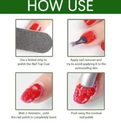 Magic Soak Off Nailpolish Remover - Magische Gellak Remover - 2 X 15 Ml!!! - Inclusief Nagelvijl, Bokkepootje En Olie - Nagellak Verwijderaar - Gellak Remover - -Nagelbenodigdheden 1175x1200