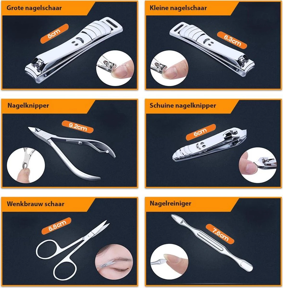 Luxe Manicure en Pedicure Set - 12-delige Nagelverzorging - Manicureset met Nagelknipper - Nagelschaar - Incl. Opbergetui Merkloos Luxe Manicure En Pedicure Set - 12-delige Nagelverzorging - Manicureset Met Nagelknipper - Nagelschaar - Incl. Opbergetui -Nagelbenodigdheden 1177x1200 9