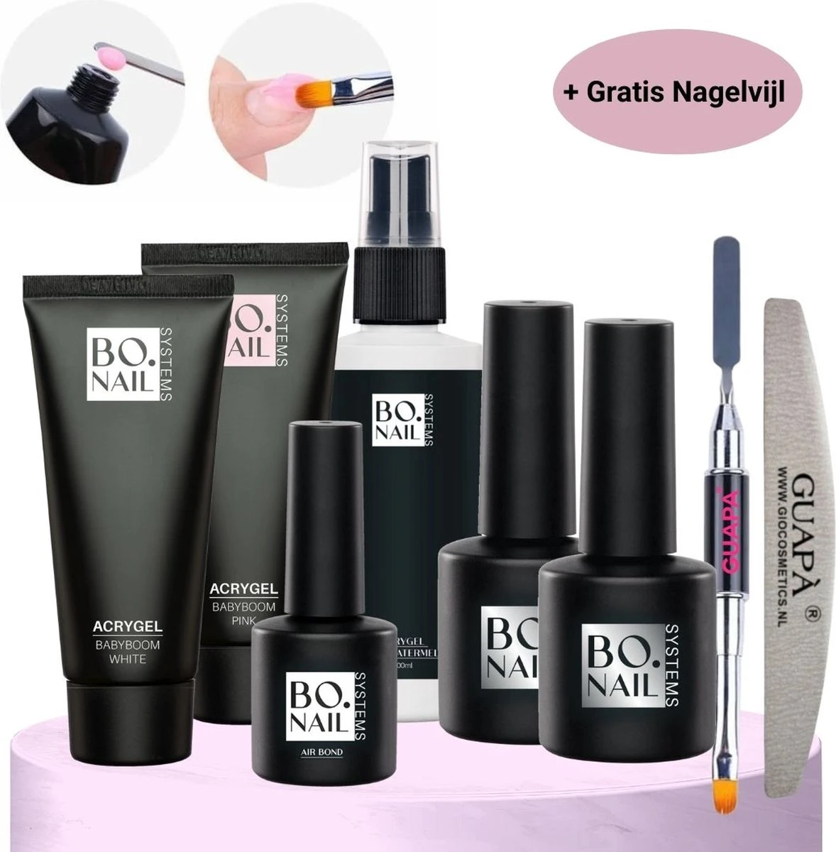 GUAPÀ® Polygel Starterspakket | Acrygel | Poly Gel | Gel nagels | Professionele Kit | Babyboom Pink | Babyboom White | 2 x 60 gram polige GUAPÀ® Polygel Starterspakket | Acrygel | Poly Gel | Gel Nagels | Professionele Kit | Babyboom Pink | Babyboom White | 2 X 60 Gram Polige -Nagelbenodigdheden 1178x1200 2