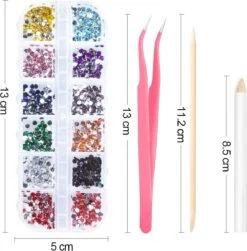 GUAPÀ® Nail Art Strass Steentjes | Diamantjes | Rhinestones | Nagel Decoratie | Nail Art Glitters | Complete Nail Art Kit | 3 Dozen Nail Art Diamantjes 10 GUAPÀ® Nail Art Strass Steentjes | Diamantjes | Rhinestones | Nagel Decoratie | Nail Art Glitters | Complete Nail Art Kit | 3 Dozen Nail Art Diamantjes -Nagelbenodigdheden 1183x1200 4