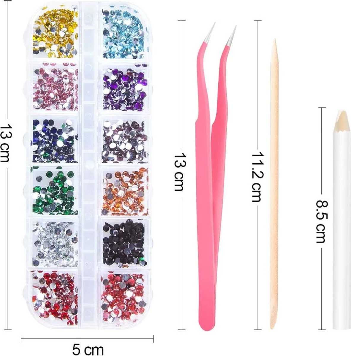 GUAPÀ® Nail Art Strass steentjes | Diamantjes | Rhinestones | Nagel decoratie | Nail Art glitters | Complete Nail Art kit | 3 dozen Nail Art diamantjes GUAPÀ® Nail Art Strass Steentjes | Diamantjes | Rhinestones | Nagel Decoratie | Nail Art Glitters | Complete Nail Art Kit | 3 Dozen Nail Art Diamantjes -Nagelbenodigdheden 1183x1200 4