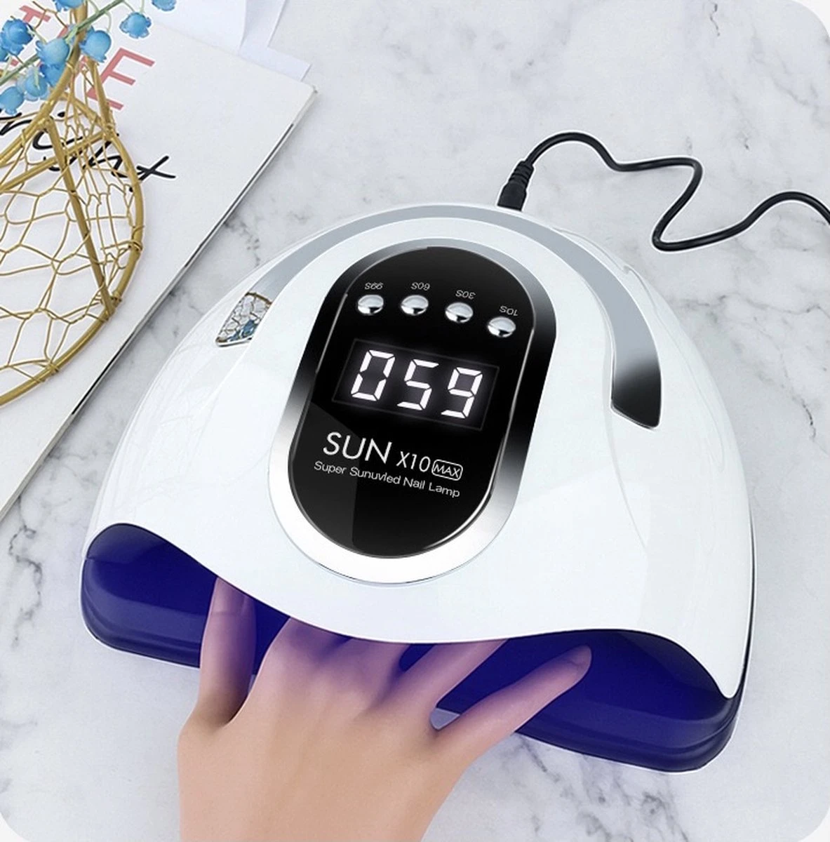 2022 Nageldroger - 280W/66 LEDs - Nagellamp - Nieuw Nageldroger - Wit/Zwart - Manicure/Pedicure Handen en Voeten - Gellak - Gelnagels - Acrylnagels - Top Coat - Matte Top coat - Led nagellamp - Uv nagellamp - Nagels - Nagellak droger - Tafellamp 2022 Nageldroger - 280W/66 LEDs - Nagellamp - Nieuw Nageldroger - Wit/Zwart - Manicure/Pedicure Handen En Voeten - Gellak - Gelnagels - Acrylnagels - Top Coat - Matte Top Coat - Led Nagellamp - Uv Nagellamp - Nagels - Nagellak Droger - Tafellamp -Nagelbenodigdheden