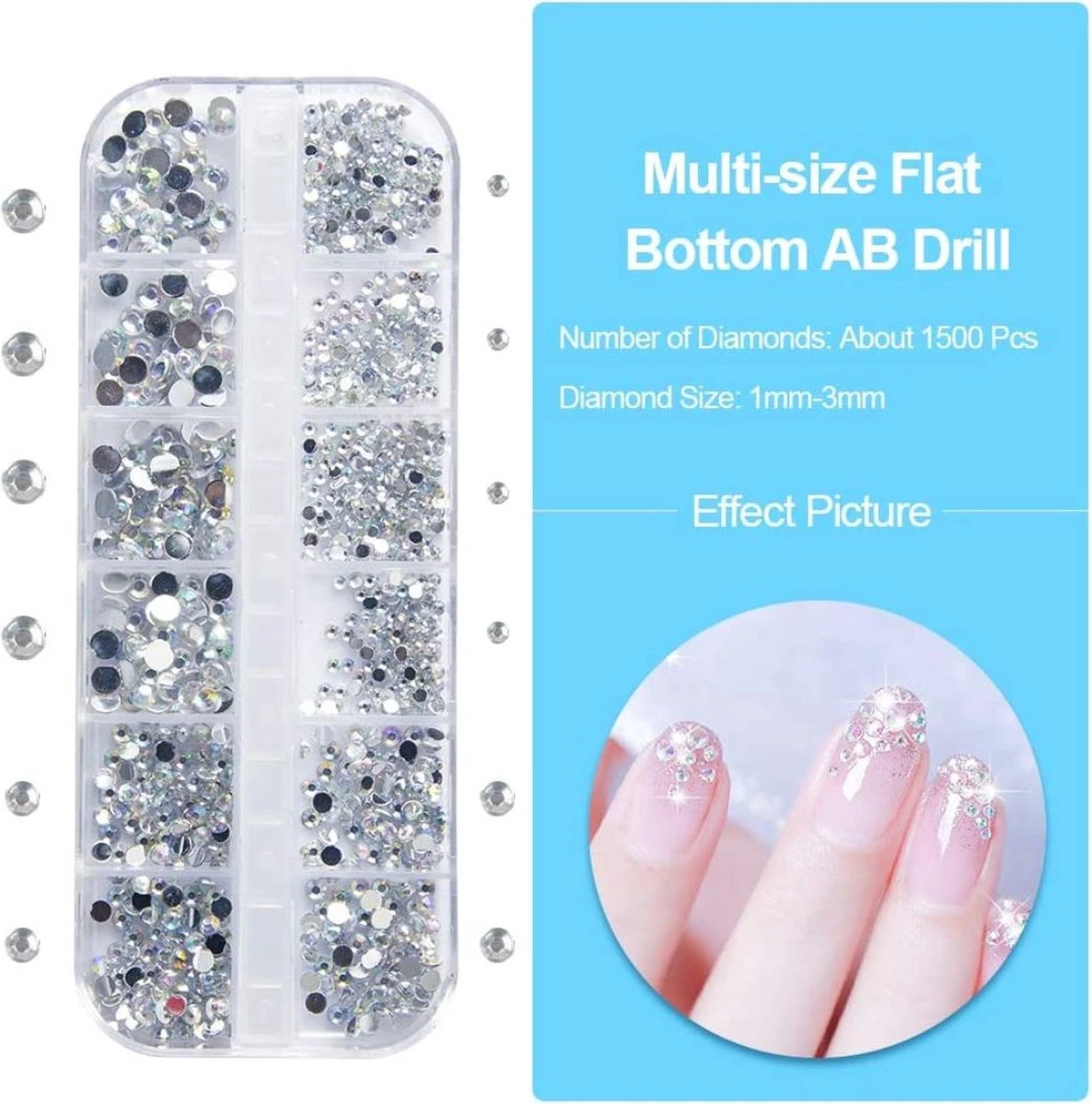 GUAPÀ® Nail Art Strass steentjes | Diamantjes | Rhinestones | Nagel decoratie | Nail Art glitters | Complete Nail Art kit | 3 dozen Nail Art diamantjes GUAPÀ® Nail Art Strass Steentjes | Diamantjes | Rhinestones | Nagel Decoratie | Nail Art Glitters | Complete Nail Art Kit | 3 Dozen Nail Art Diamantjes -Nagelbenodigdheden 1186x1200 4