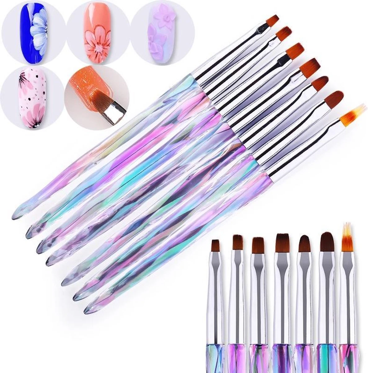 Elysee Beauty 7 Penselen set voor Nagel Gel en Polygel - Nagel kwasten - Nail brush Elysee Beauty 7 Penselen Set Voor Nagel Gel En Polygel - Nagel Kwasten - Nail Brush -Nagelbenodigdheden 1187x1200 8