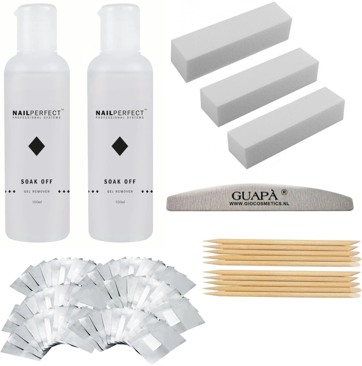 GUAPÀ® Gellak Nagel Verwijderaar Deluxury Kit voor alle Gel Nagels | Gel Nagellak Remover | Soak Off Remover | Aceton | Gelnagellak | 2 x 100 ml GUAPÀ® Gellak Nagel Verwijderaar Deluxury Kit Voor Alle Gel Nagels | Gel Nagellak Remover | Soak Off Remover | Aceton | Gelnagellak | 2 X 100 Ml -Nagelbenodigdheden 1188x1200 1