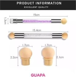 GUAPÀ - Nail Art Blooming Spons & Stempel Penseel Voor Het Maken Van Babyboom En Holografisch Effecten Op Je Nagels - Kleur Roze 8 GUAPÀ - Nail Art Blooming Spons & Stempel Penseel Voor Het Maken Van Babyboom En Holografisch Effecten Op Je Nagels - Kleur Roze -Nagelbenodigdheden 1191x1200 5