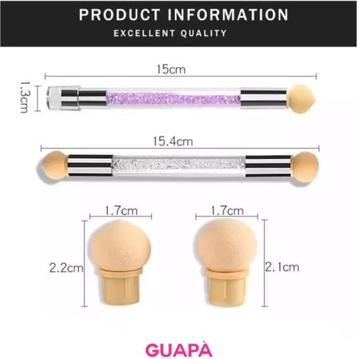 GUAPÀ - Nail Art Blooming Spons & Stempel Penseel voor het maken van Babyboom en Holografisch effecten op je nagels - Kleur Roze GUAPÀ - Nail Art Blooming Spons & Stempel Penseel Voor Het Maken Van Babyboom En Holografisch Effecten Op Je Nagels - Kleur Roze -Nagelbenodigdheden 1191x1200 5