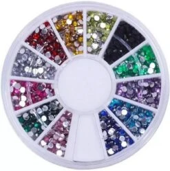 Nail Art Voordeel Set Rhinestones Zilver + Diverse Kleuren - 1200 Stuks - Strass Nagel Steentjes / Nagel Diamantjes / Nail Art -Nagelbenodigdheden 1192x1200 5
