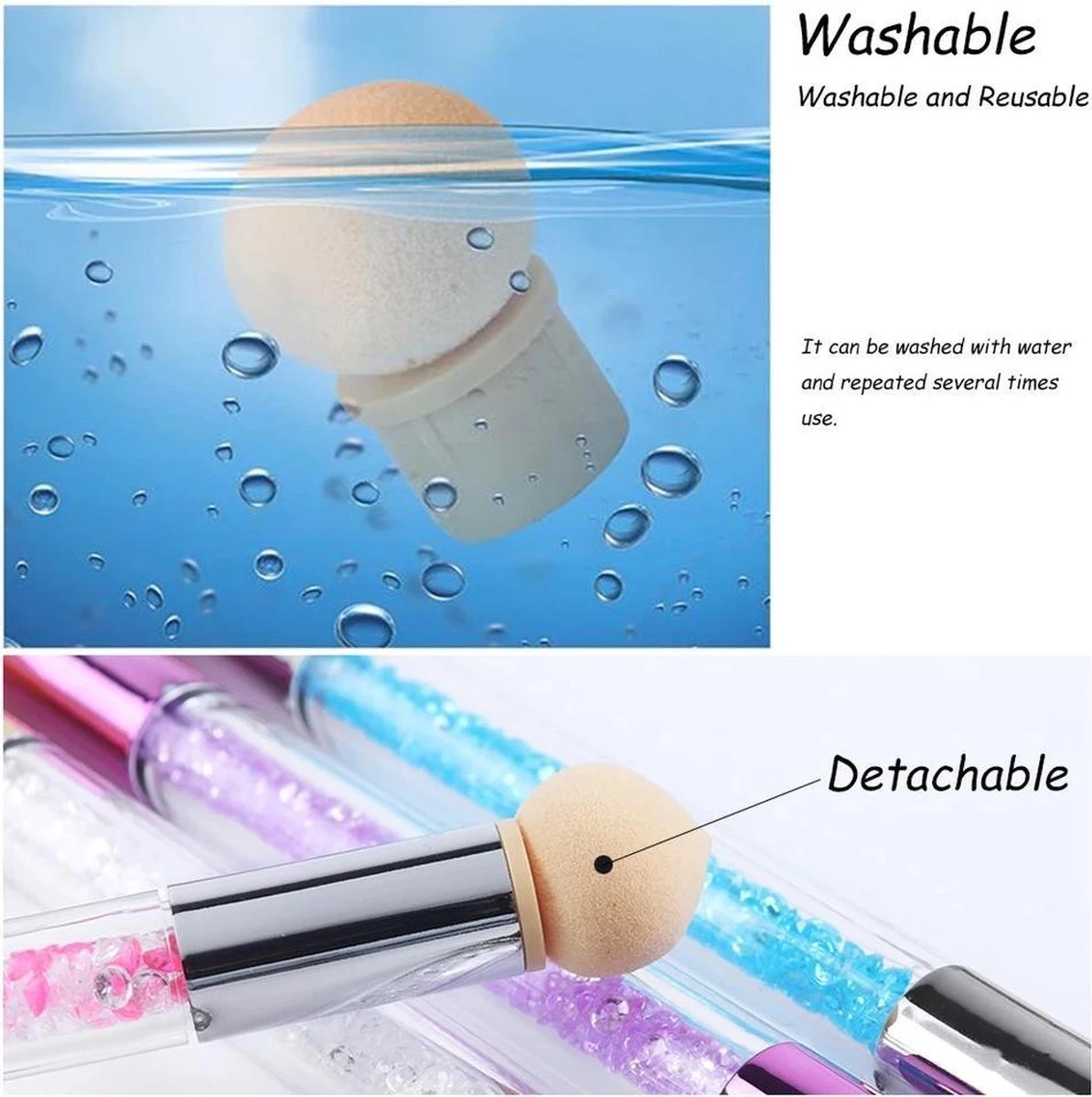 GUAPÀ - Nail Art Blooming Spons & Stempel Penseel voor het maken van Babyboom en Holografisch effecten op je nagels - Kleur Roze GUAPÀ - Nail Art Blooming Spons & Stempel Penseel Voor Het Maken Van Babyboom En Holografisch Effecten Op Je Nagels - Kleur Roze -Nagelbenodigdheden 1194x1200 4