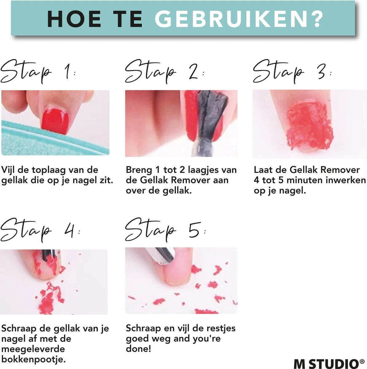 Rosalind Gellak Remover - 15ml - met Nagelvijl en Bokkenpootje Rosalind Gellak Remover - 15ml - Met Nagelvijl En Bokkenpootje -Nagelbenodigdheden