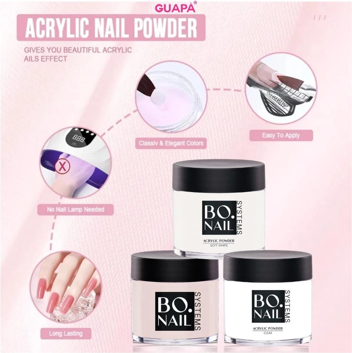 GUAPÀ® Acrylpoeder Pink | Acrylic Powder Roze | Acryl Nagels | Starterspakket | 25 gr | Professionele Kwaliteit Acryl Poeder GUAPÀ® Acrylpoeder Pink | Acrylic Powder Roze | Acryl Nagels | Starterspakket | 25 Gr | Professionele Kwaliteit Acryl Poeder -Nagelbenodigdheden 1196x1200 8