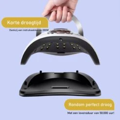 280 Watt UV LED Lamp Nagels - 66 Leds - SUN X10 MAX - Nagel UV Lamp - Gellak Lamp - Nagellamp - Nagellamp Led - Nagellamp Voor Gel Nagellak - Nagellamp Led Uv - Nagellamp Uv - Nagellamp Gelnagels - Gellak - Nageldroger -Nagelbenodigdheden 1199x1200 6