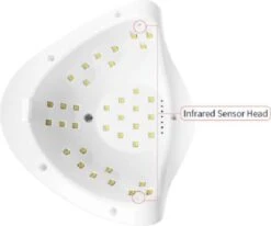 Merkloos Daniqqi - 80 Watt UV LED Lamp Nagels - 45 Leds Nagellamp - Wit -Nagelbenodigdheden 1200x1001