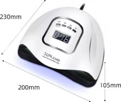 Merkloos Daniqqi - 80 Watt UV LED Lamp Nagels - 45 Leds Nagellamp - Wit -Nagelbenodigdheden 1200x1004