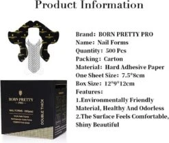 Born Pretty - Nagelsjablonen - 500 Stuks - Nagel Sjablonen - Nagel Stickers - Nail Forms - Nagel Sjablonen Verlenging - Nagelvormen - Nagel Sjablonen Stiletto - Nail Sjablonen - Nail Sjablonen Form - Nail Sjablonen Vorm - Nagelverlenging -Nagelbenodigdheden 1200x1015 1