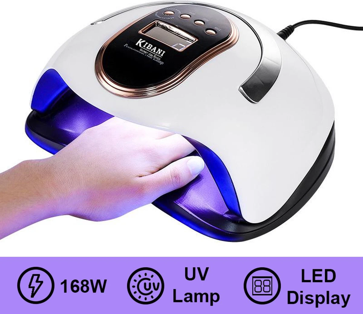 Kibani Nagellamp - Nagellamp voor gellak - gellak starterspakket - gellak lamp - nagellamp voor gel nagellak - nagellak - nageldroger Kibani Nagellamp - Nagellamp Voor Gellak - Gellak Starterspakket - Gellak Lamp - Nagellamp Voor Gel Nagellak - Nagellak - Nageldroger -Nagelbenodigdheden