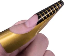 Merkloos Hiden | Nagel Sjablonen - Nail Art - Beauty & Make-up - French Manicure - Goud | 100 Stuks 4 Merkloos Hiden | Nagel Sjablonen - Nail Art - Beauty & Make-up - French Manicure - Goud | 100 Stuks -Nagelbenodigdheden 1200x1056 2