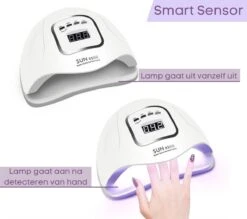 Merkloos Daniqqi - 80 Watt UV LED Lamp Nagels - 45 Leds Nagellamp - Wit -Nagelbenodigdheden 1200x1062