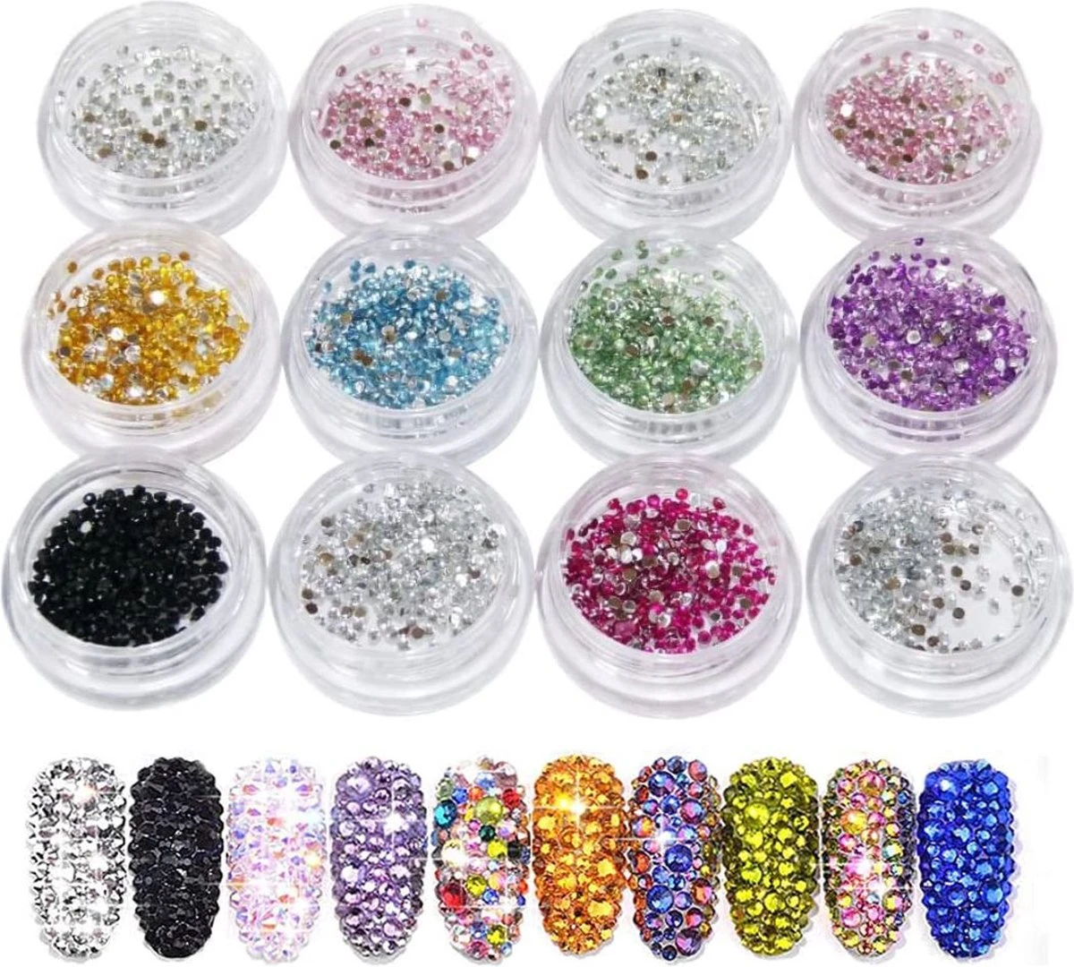 GUAPÀ® Nail Art Rhinestones | 12 diverse kleuren diamantjes | Nagel diamantjes | Nagelsteentjes | Nagel versiering en decoratie | Nagelstickers | Ook geschikt voor Acrylic, Gellak, Gel en Polygel Nagels | Nail Art GUAPÀ® Nail Art Rhinestones | 12 Diverse Kleuren Diamantjes | Nagel Diamantjes | Nagelsteentjes | Nagel Versiering En Decoratie | Nagelstickers | Ook Geschikt Voor Acrylic, Gellak, Gel En Polygel Nagels | Nail Art -Nagelbenodigdheden 1200x1080 2