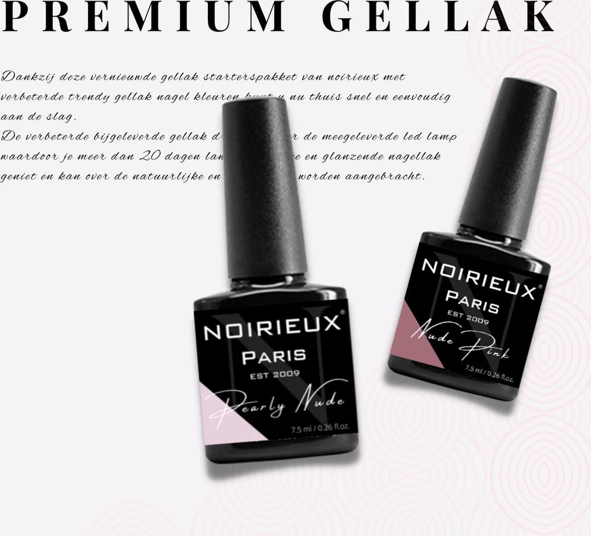 NOIRIEUX® Premium Gellak - Nude set NOIRIEUX® Premium Gellak - Nude Set -Nagelbenodigdheden