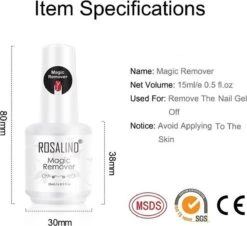 Rosalind Magische Gellak Remover Set - Inclusief Stalen Bokkenpootje - 15 Ml Nail Polish Remover -Nagelbenodigdheden 1200x1097