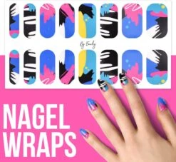By Emily - Nagel Wrap - | The Artist | 16 Stickers | Nail Wrap | Nail Art | Trendy | Design | Nagellakvrij | Eenvoudig | Nagel Wrap | Nagel Stickers | Folie | Zelfklevend | Sjablonen