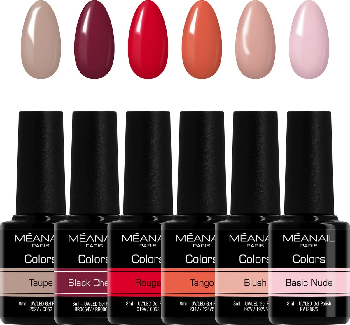 Méanail - Gellak - Cruelty Free- 6 x 8ml - Gel nagellak - Ruby Méanail - Gellak - Cruelty Free- 6 X 8ml - Gel Nagellak - Ruby -Nagelbenodigdheden 1200x1114 2