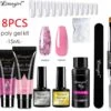 Merkloos Polygel Set, Polygel Kit, Polygel Starterset, Polygel, Gellak Starterset, Polygel, Polygel Kit - Nagelverlenging - Nagelversteviging - Manicure Set - Gel Nagellak - -Nagelbenodigdheden 1200x1132