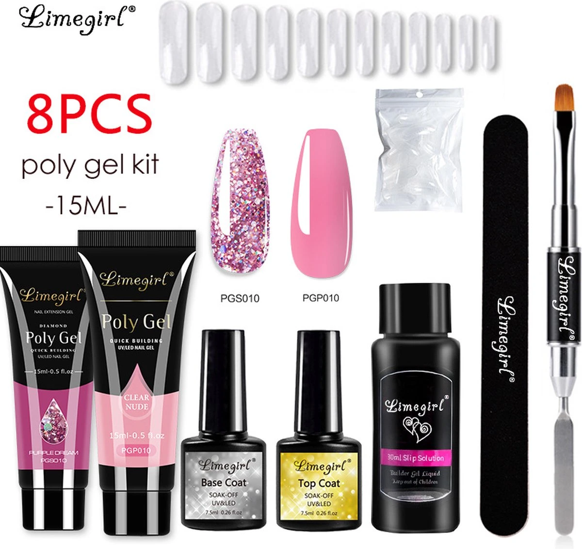 Polygel set, Polygel kit, Polygel starterset, Polygel, Gellak starterset, polygel, Polygel kit - Nagelverlenging - Nagelversteviging - Manicure Set - Gel nagellak - Merkloos Polygel Set, Polygel Kit, Polygel Starterset, Polygel, Gellak Starterset, Polygel, Polygel Kit - Nagelverlenging - Nagelversteviging - Manicure Set - Gel Nagellak - -Nagelbenodigdheden